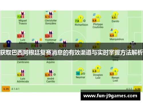 获取巴西阿根廷复赛消息的有效渠道与实时掌握方法解析